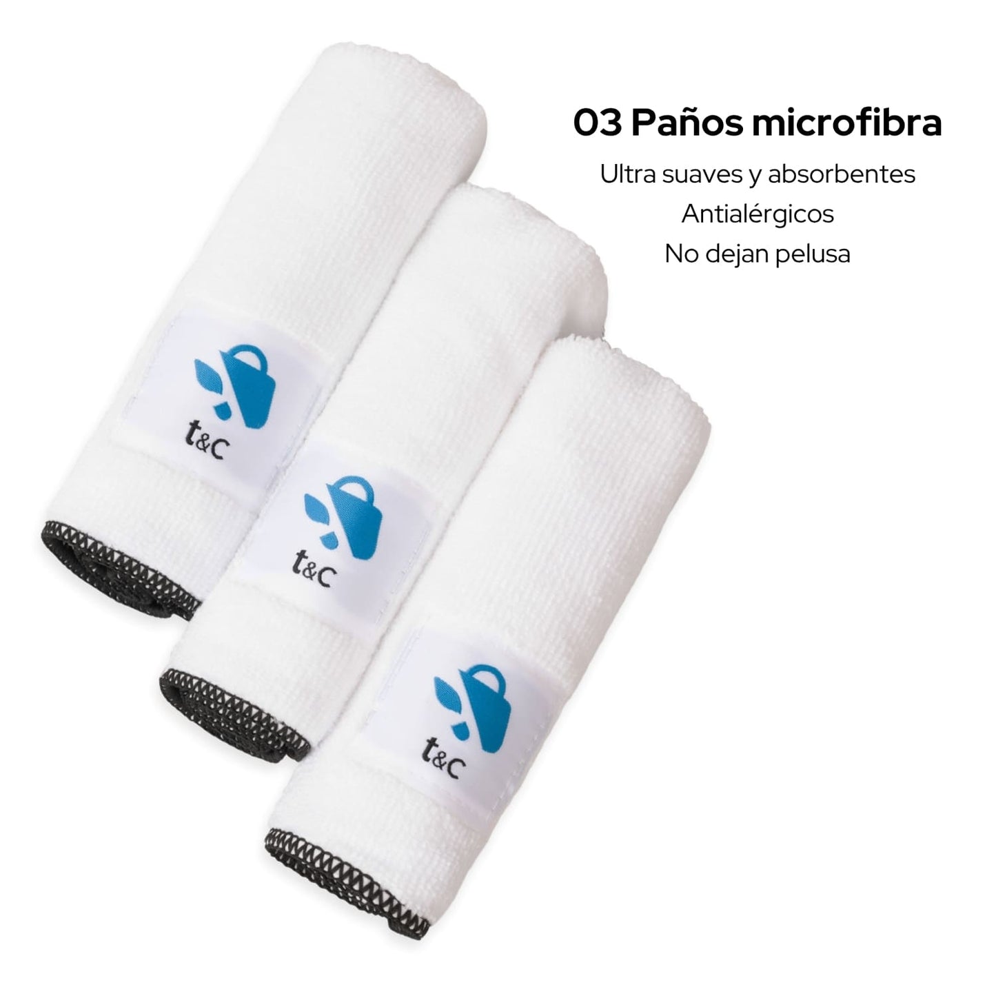 Pack x3 Paños Microfibra